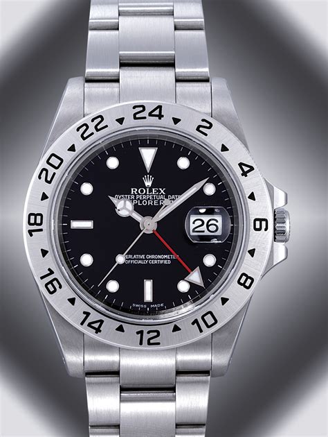 rolex explorer ref.16570 gmt zeit einstellen|rolex explorer 2 watch time.